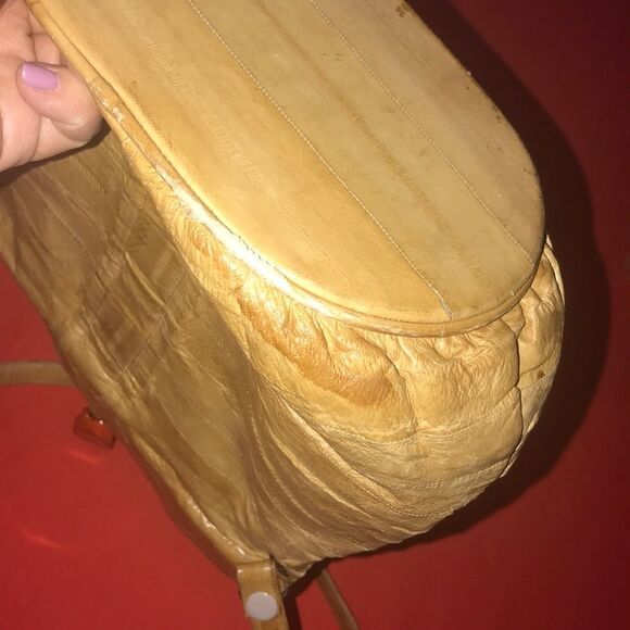 VTG, MADE IN KOREA GENUINE EEL SKIN LEATHER WOMAN BAG - Picture 12 of 16